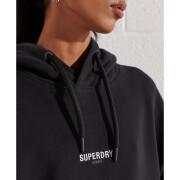 Sudadera oversize con capucha para mujer Superdry Micro logo