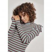 Camiseta mujer Urban Classic Striped volant turtlene