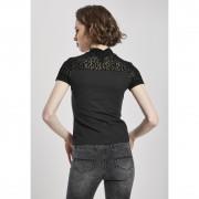 Camiseta mujer Urban Classics flock lace turtleneck