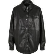 Camisa de mujer Urban Classics faux leather over