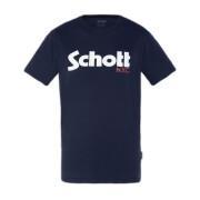 Camiseta de manga corta con logotipo grande Schott