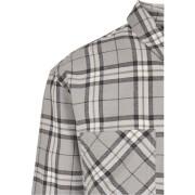 Camisa Urban Classics Long Oversized Grey Check
