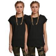 Camisetas con hombros alargados para mujer Urban Classics (x2)